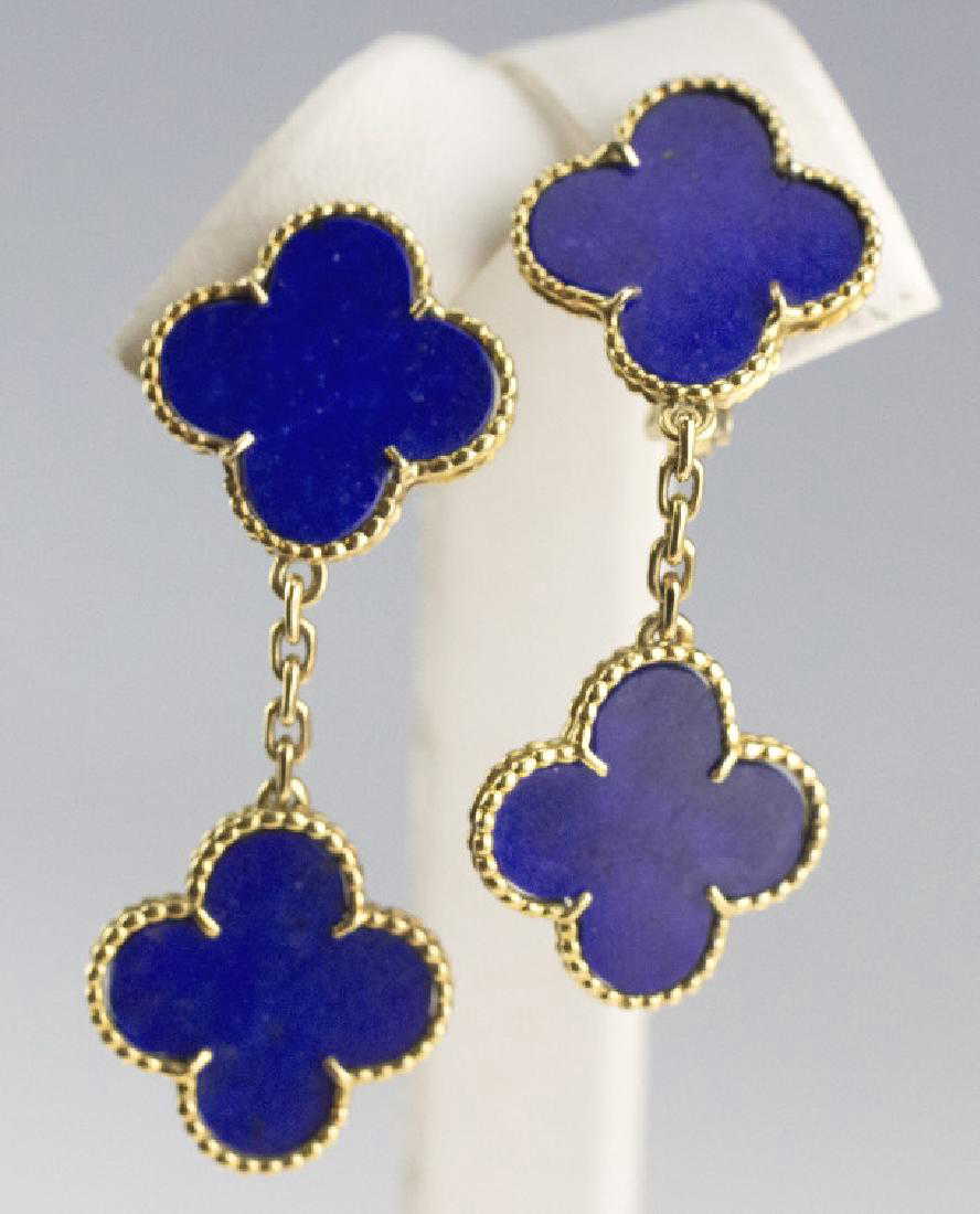 Van cleef earrings blue Clearance