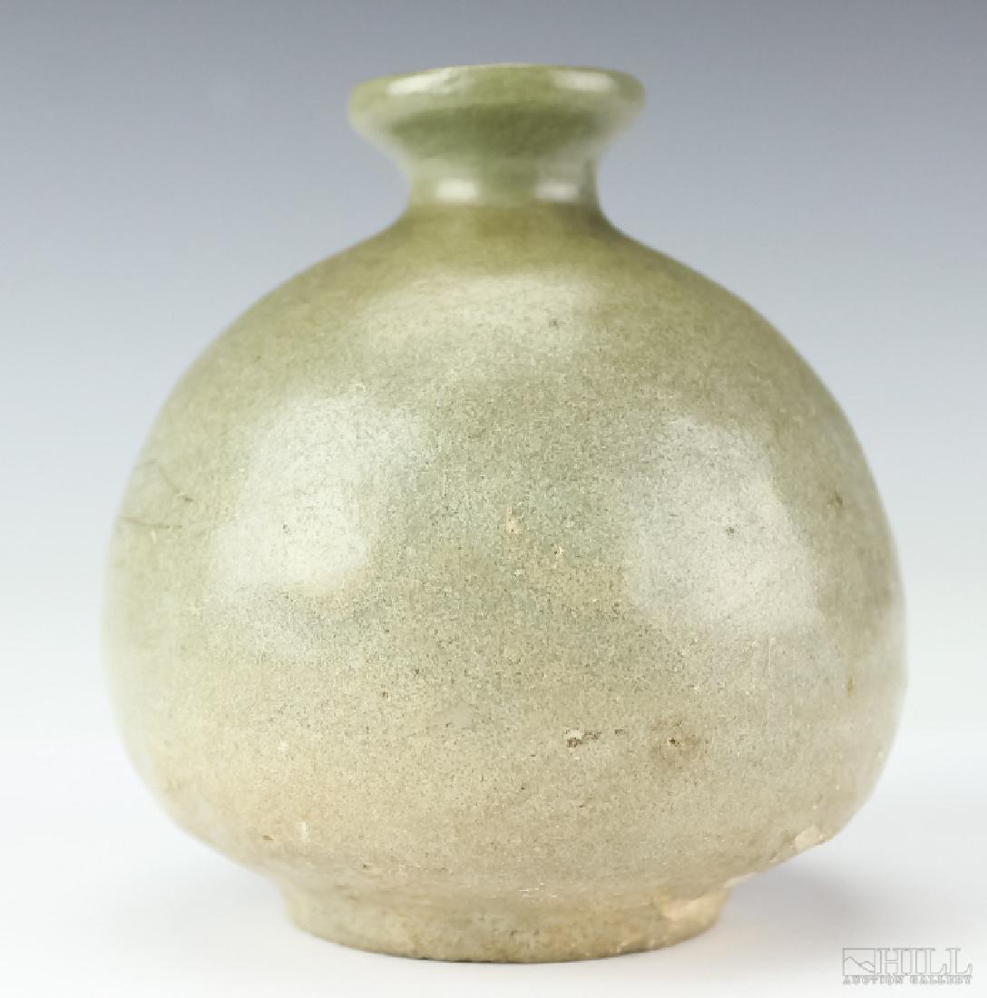 Korean 12C Celadon Ceramic Oil Bottle BASS MUSEUM (1 of 6)