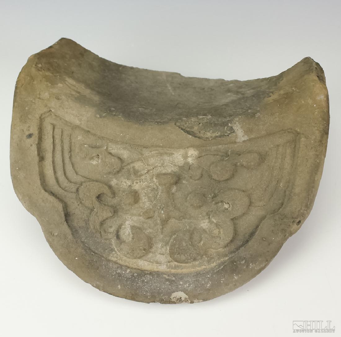 Korean 9th Century Pottery Roof Tile BASS MUSEUM (1 of 6)