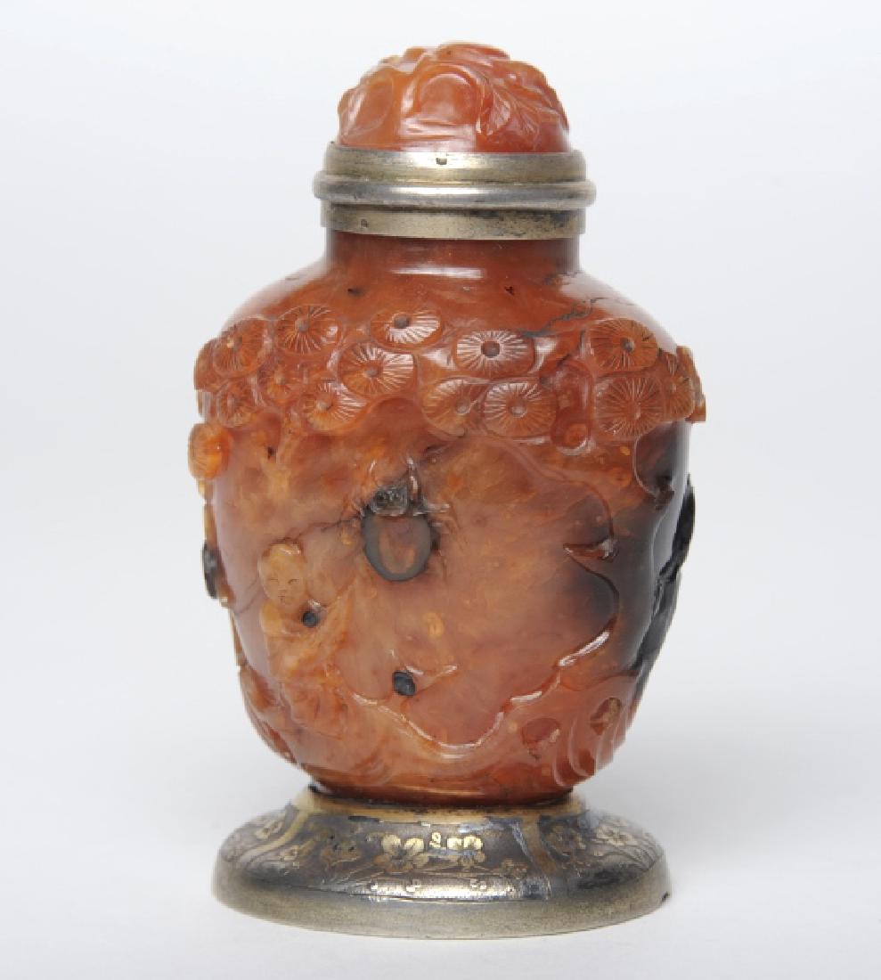 Chinese Carnelian Snuff Bottle Lighter by DUNHILL (1 of 7)