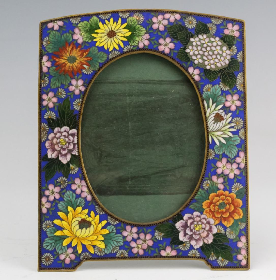 Japanese Meiji Cloisonne Picture Photo Frame FINE (1 of 8)