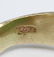Chinese Green Jade Brutalist 14k Gold Ring Sz 7 - 5