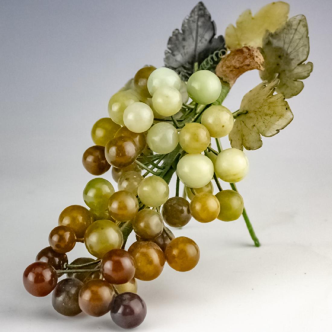 Chinese Export Celadon Russet Jade Grape Cluster (1 of 4)