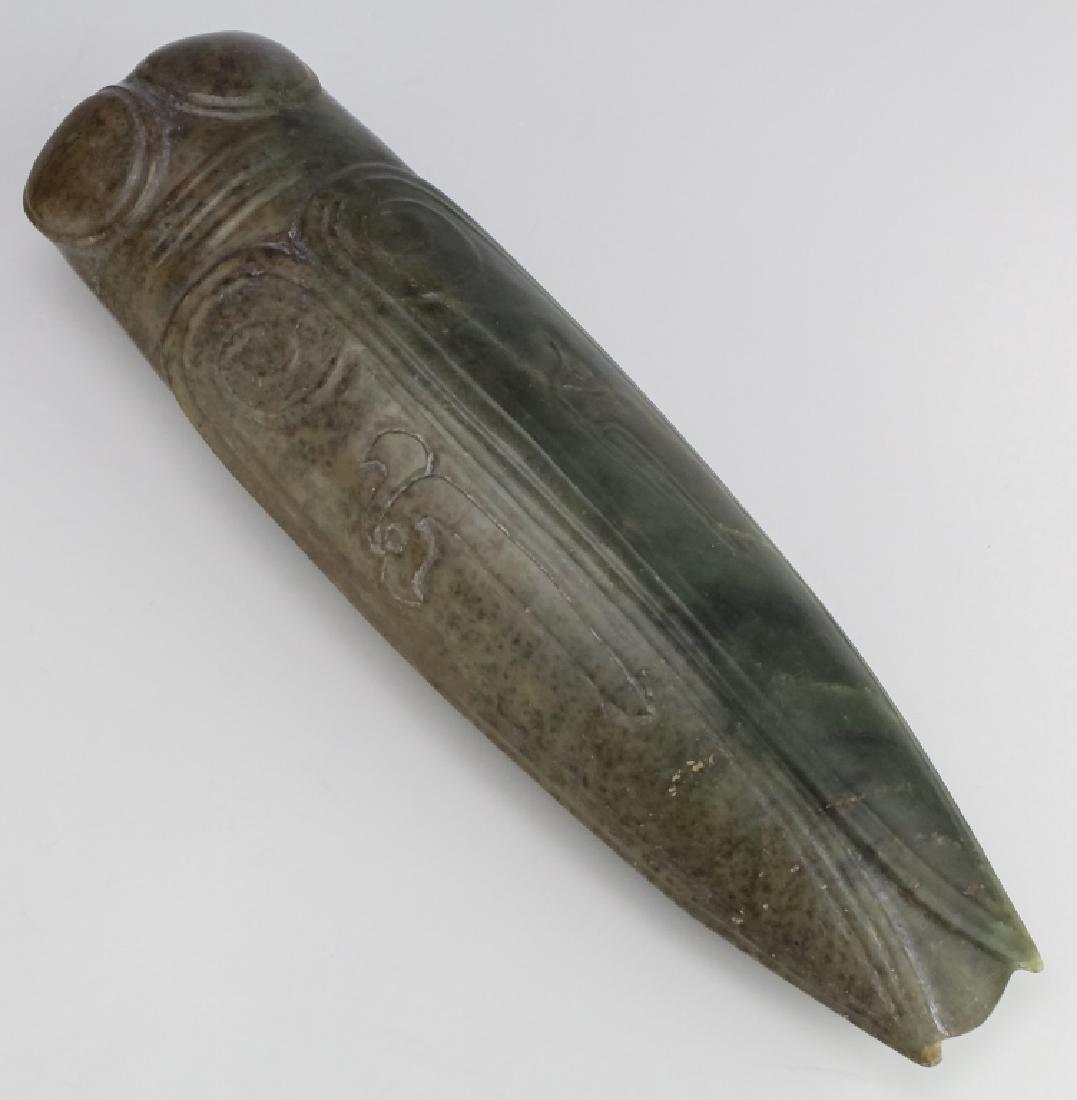 Chinese Old Carved Jade Hard Stone Figure of Bug (1 of 7)