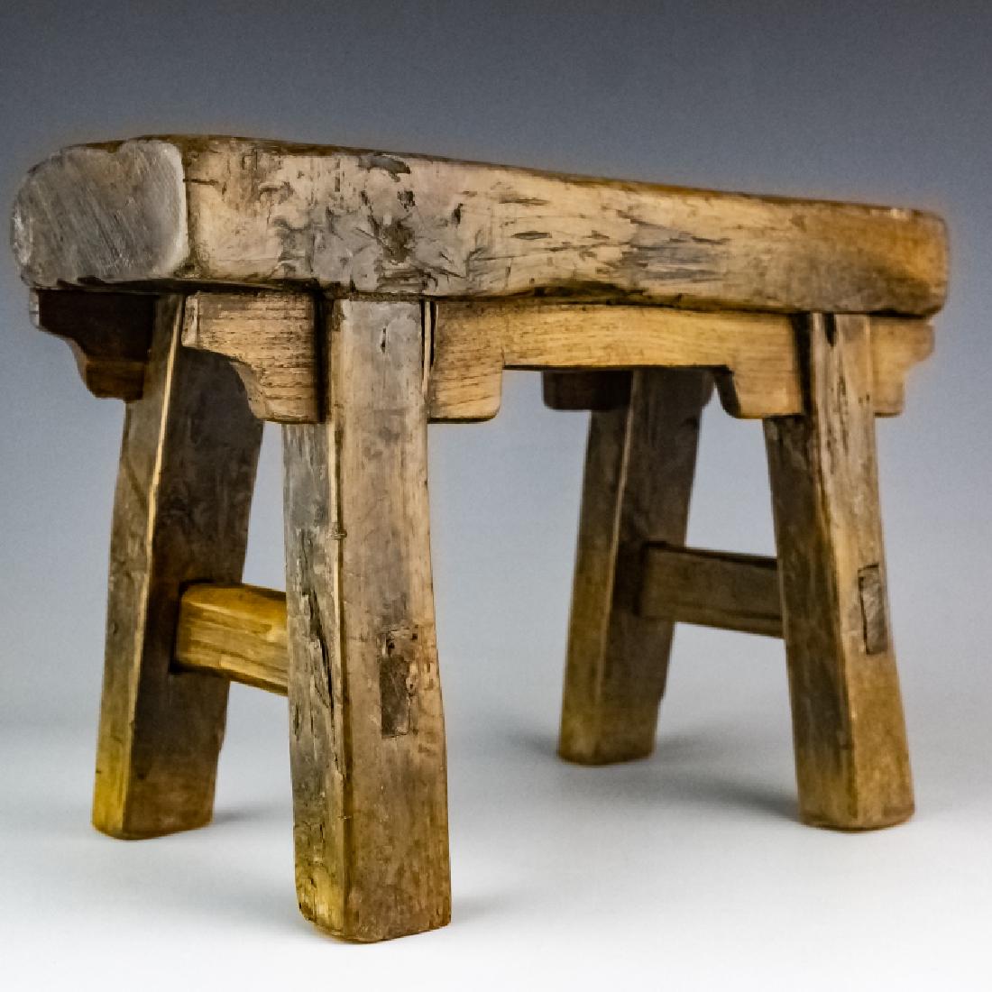 Chinese Antique Hand Made Wooden Child's Stool (1 of 7)