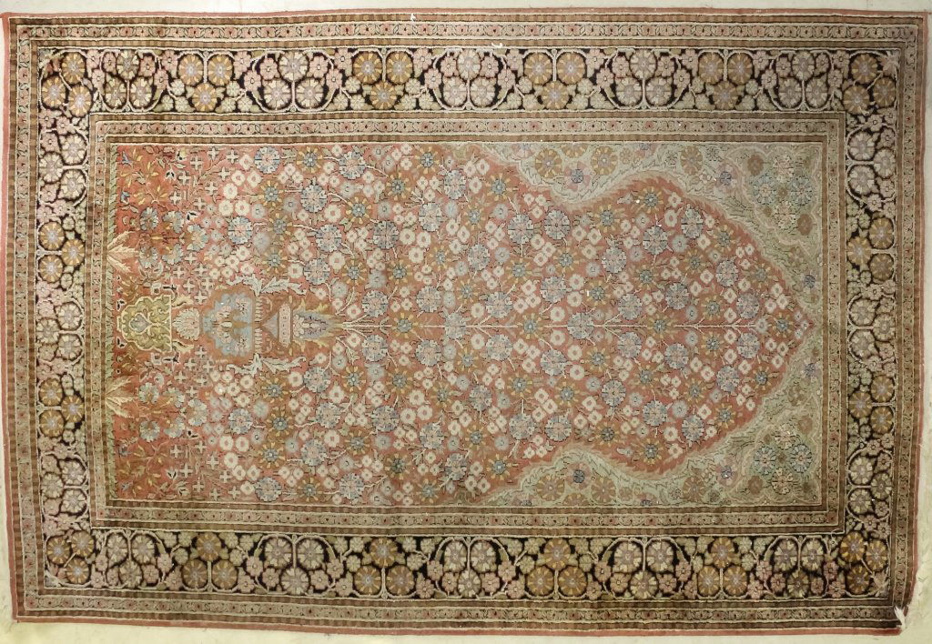Oriental Fine Woven Pastel Pink Wool Rug 48" x 73" (1 of 5)