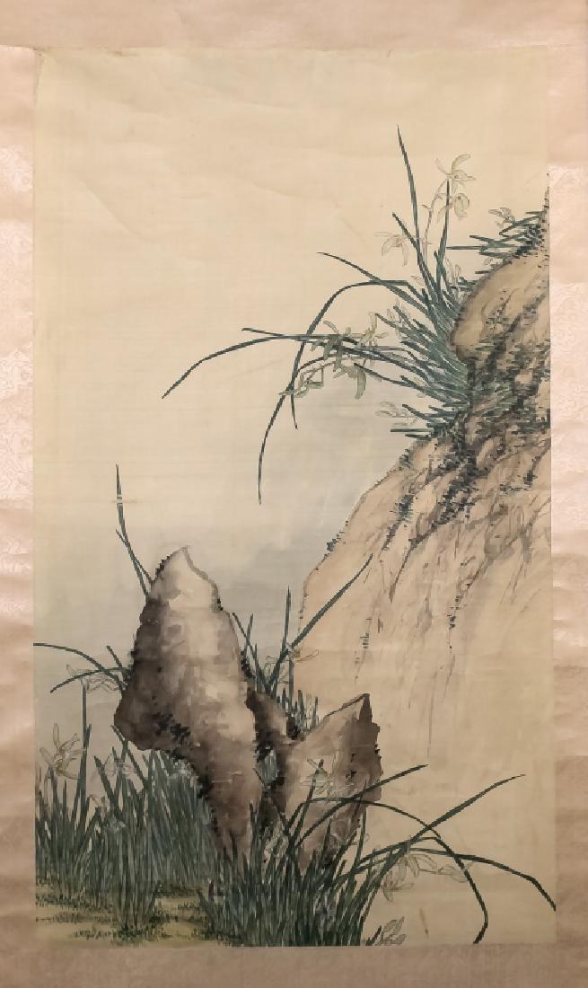 Asian Chinese Japanese Oriental Scroll Painting (1 of 4)