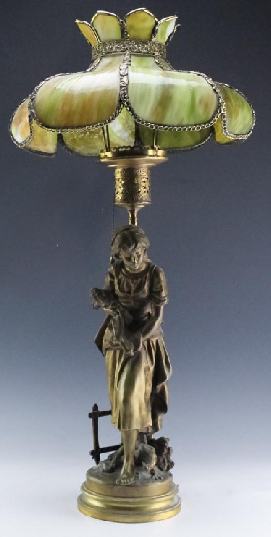 Mathurin Moreau Bronze Sculpture Girl w/ Chickens (1 of 10)