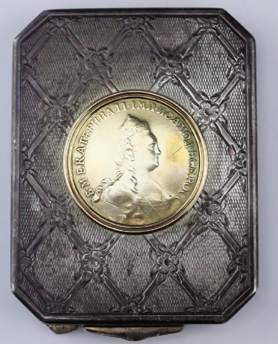 Sterling Silver Card Cigarette Case Signed FABERGE (1 of 7)