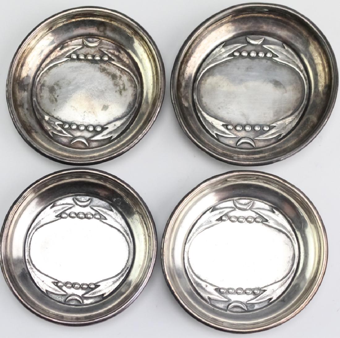 Set of 4 Sterling Silver Mid Century Pin Trays (1 of 4)
