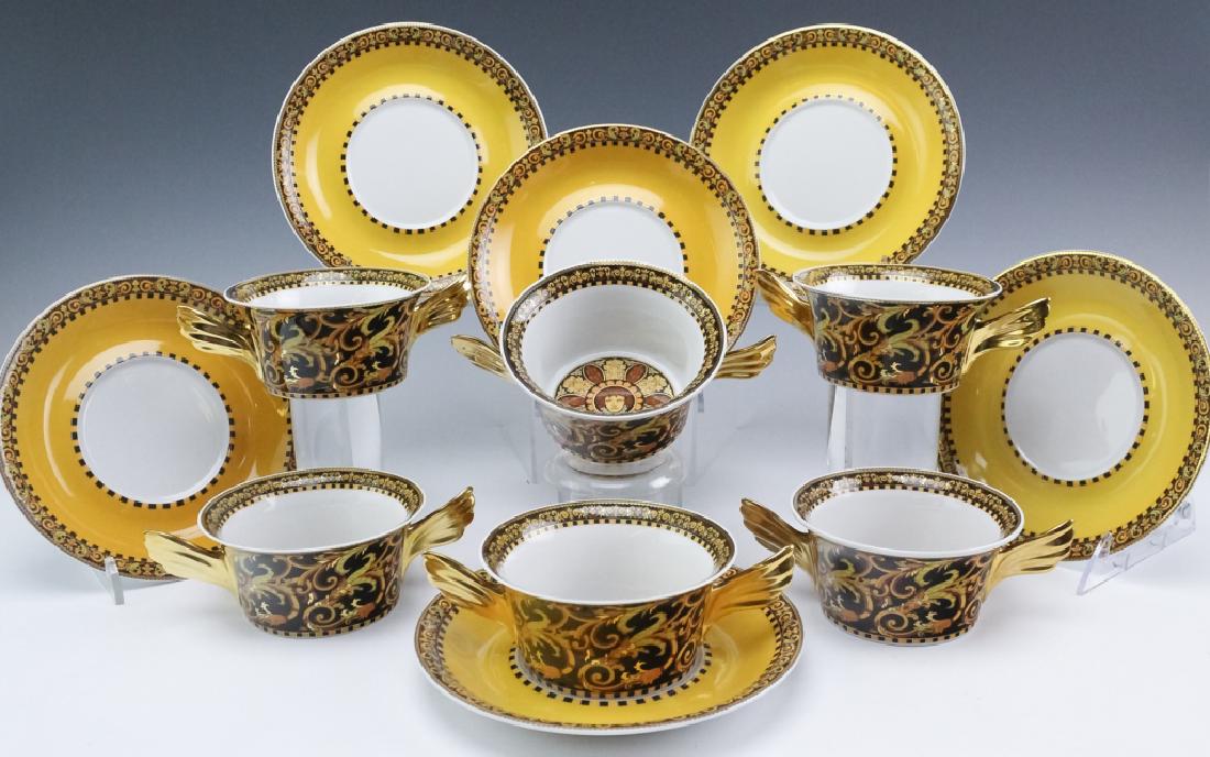 12 Versace Barocco Rosenthal Soup Bowls w Saucers (1 of 6)