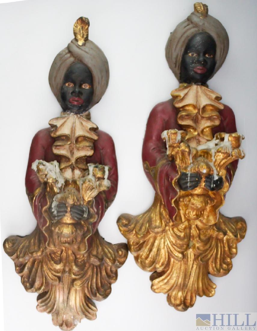 Pr Antique Blackamoor Sconces From Breakers Hotel (1 of 6)
