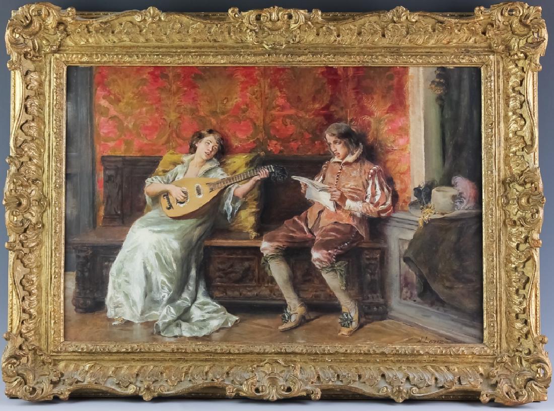 Antonio Lonza Original Oil On Wood Painting Italy (1 of 7)
