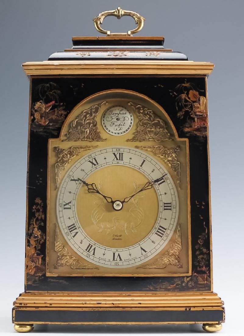Working Elliot English Chinoisserie Mantel Clock (1 of 7)