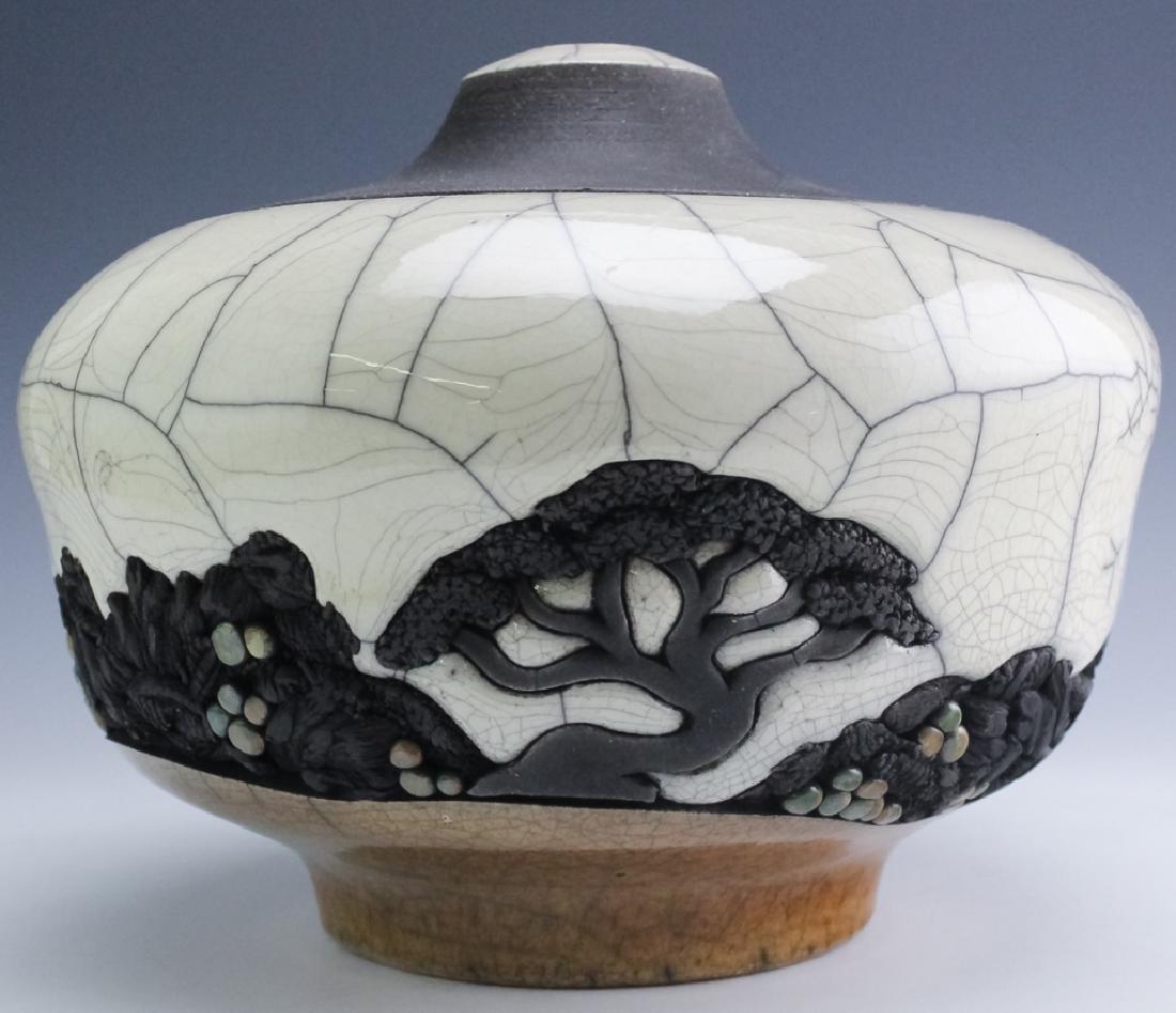 Large Bill Herb 83" Raku Studio Art Pottery Vase (1 of 8)