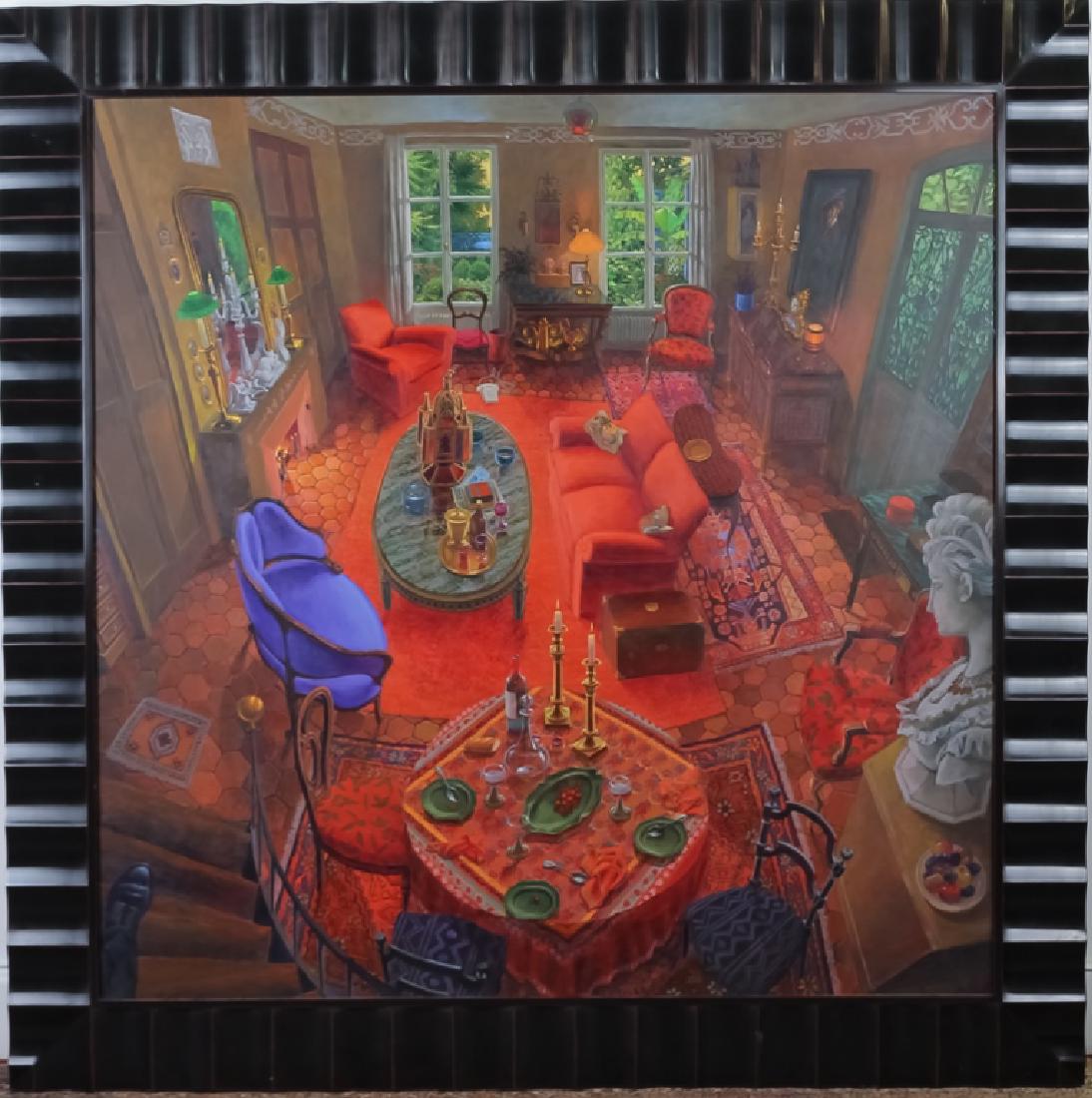 Alain Le Chatelier (1952-) Still Life Oil Painting (1 of 6)