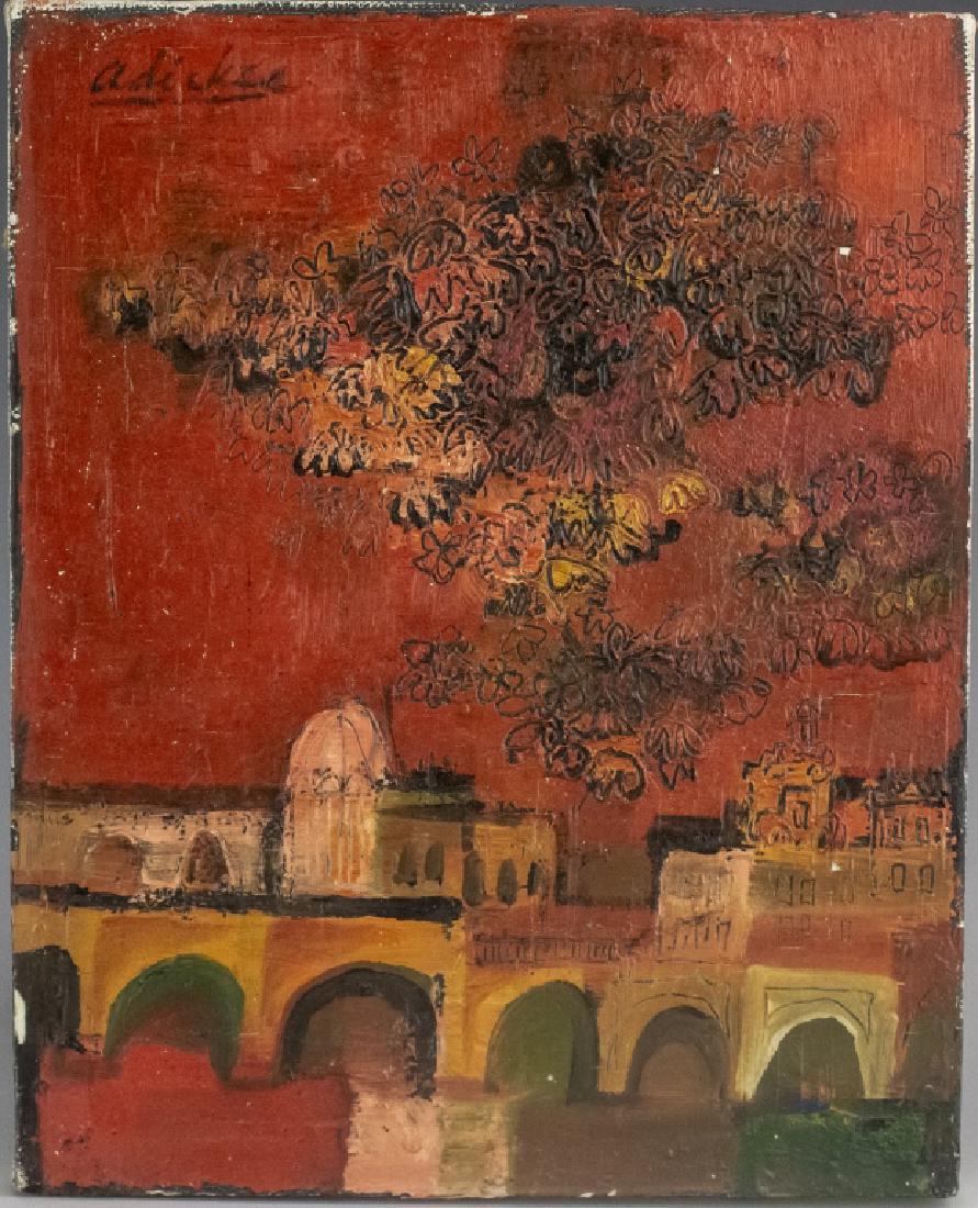 David Adickes 1927- American Modernist Painting (1 of 7)