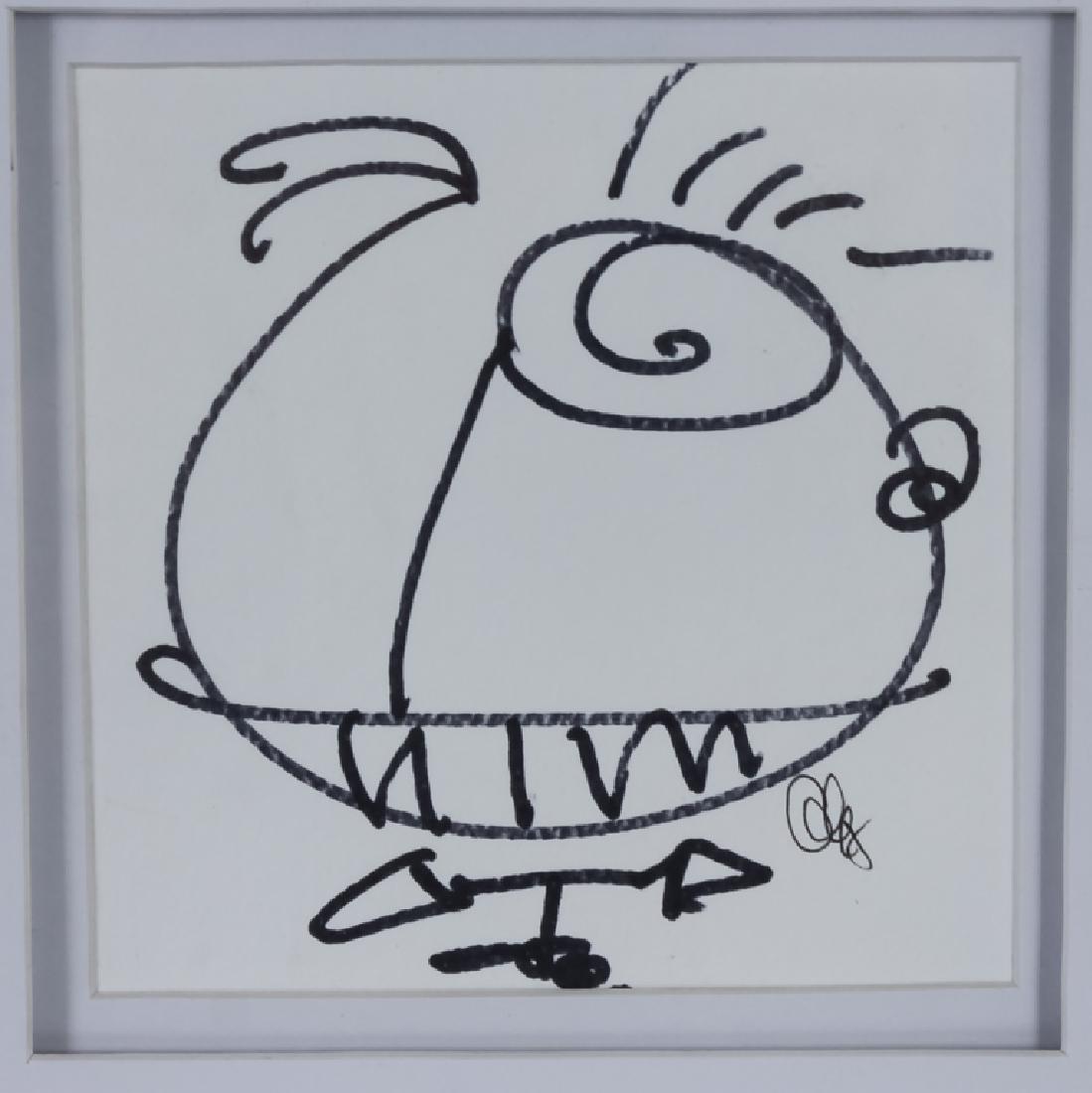 American 20th C Abstract Figural Marker Drawing (1 of 5)