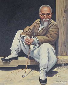 David Chen Chinese American Portrait Oil Painting (1 of 5)