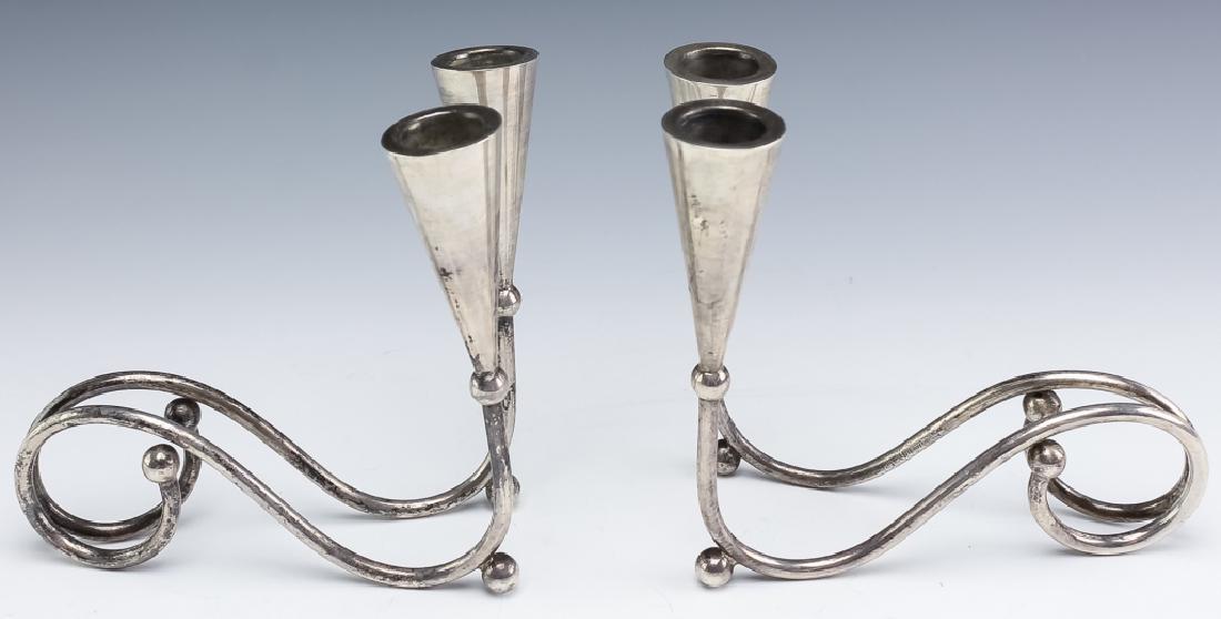 R Rodriguez Modernist Sterling Silver Candlesticks (1 of 7)