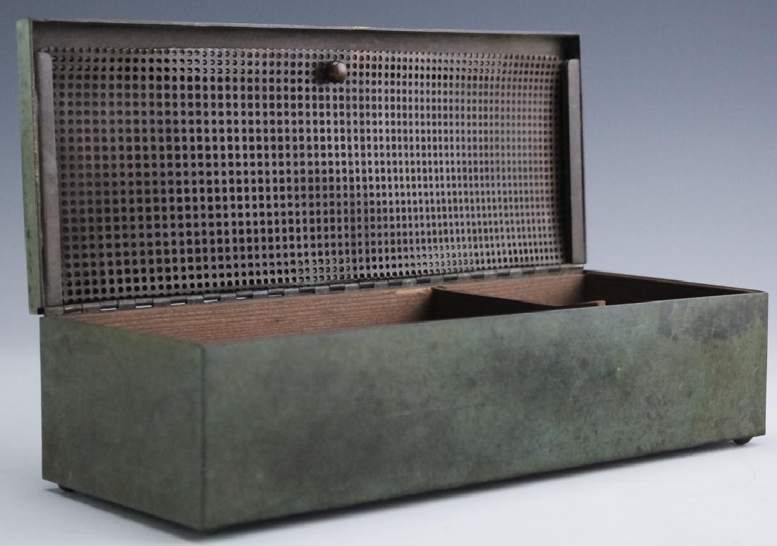 Tiffany & Co Bronze & Sterling Silver Humidor Box (1 of 7)