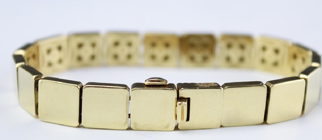 Tiffany & Co 18k Square Cube Tile Link Bracelet (1 of 7)