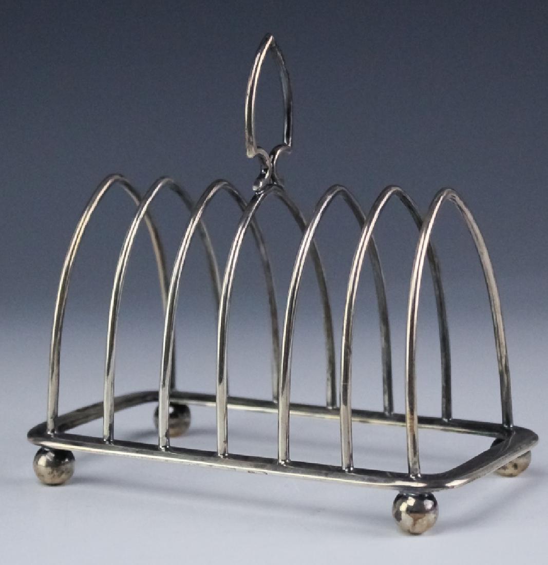 1904 Sheffield English Sterling Silver Toast Rack (1 of 5)