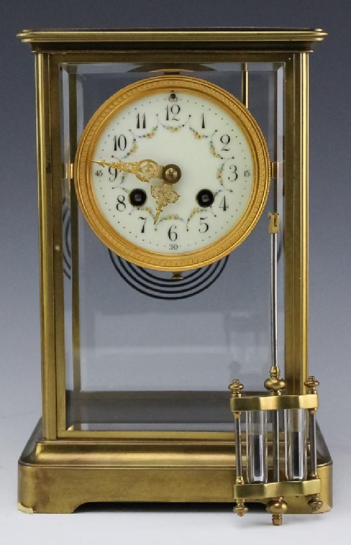 Black Starr & Frost French Bronze Mantle Clock (1 of 6)
