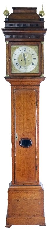 Antique 17c English Long Case Grandfather Clock (1 of 7)