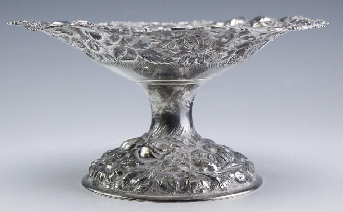 Steiff Sterling Sliver Repousse Footed Compote (1 of 6)