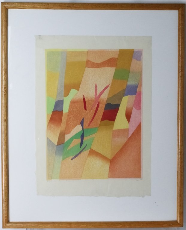 Ansei Uchima 1921-2000 American Wood Block Print (1 of 5)