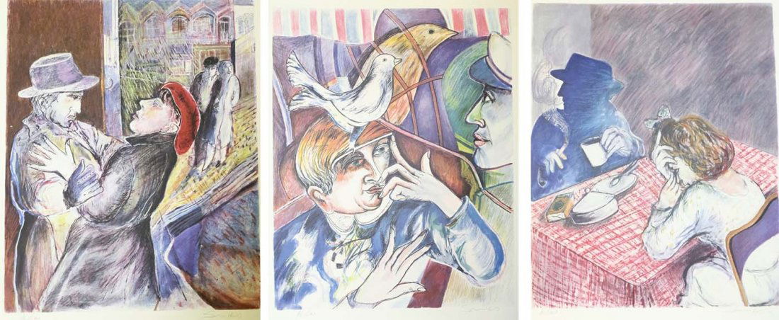 3 Shaoul Smira Lithographs & Prevert Poems (1 of 8)