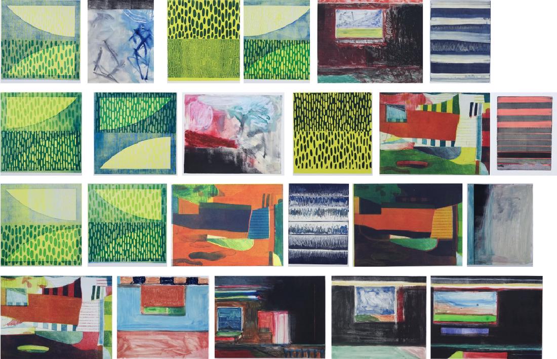 Collection of 23 Pierre Obando Monoprint Etchings (1 of 8)