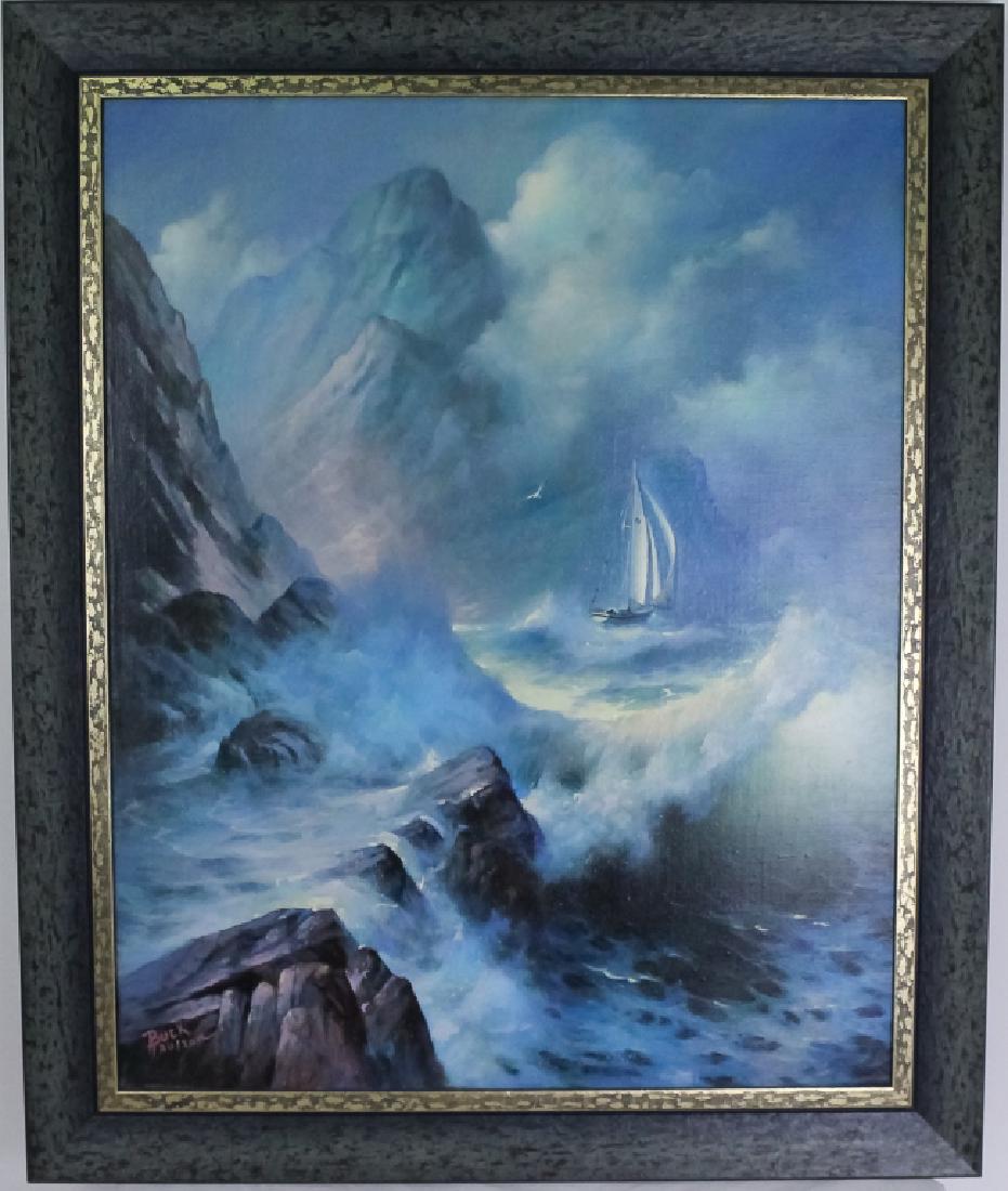 Buck Paulson 20/21st C American Ship Oil Painting (1 of 6)