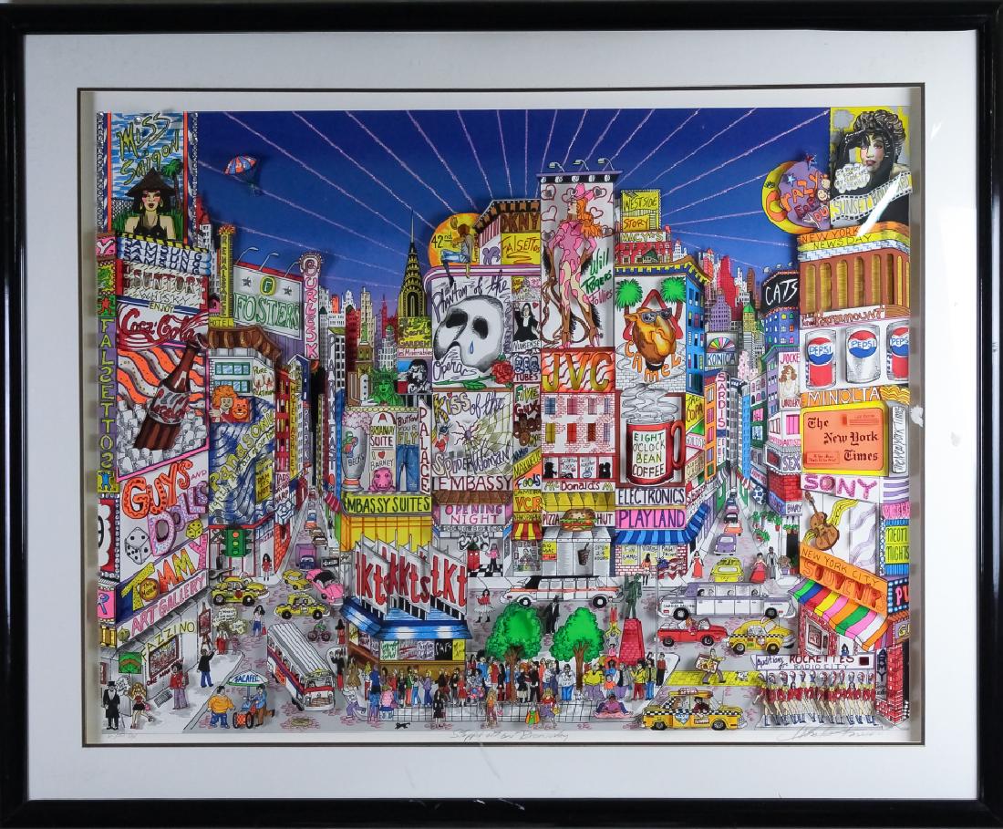 Charles Fazzino Steppin Out On Broadway DX 3D Art (1 of 12)