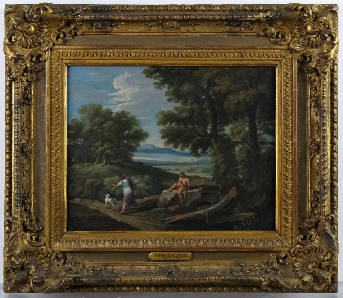 Circle of Andrea Locatelli 1695-1741 Rome Painting (1 of 6)