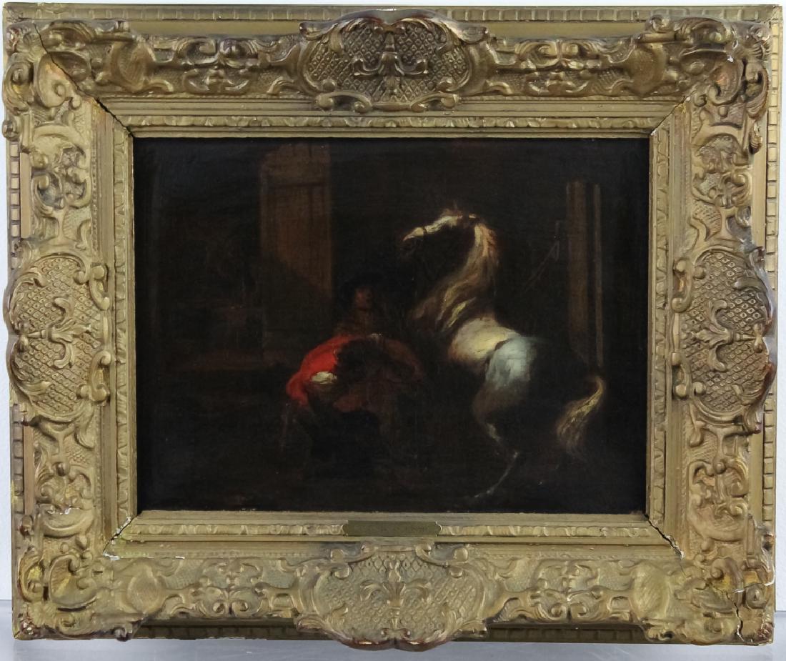 Circle of Philips Wouwerman Man w/ Horse Painting (1 of 5)