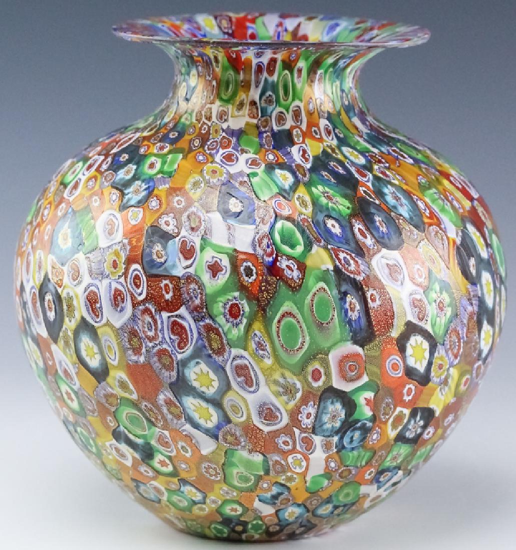 Murano Millefiori Toso? Italian Art Glass 8" Vase (1 of 8)
