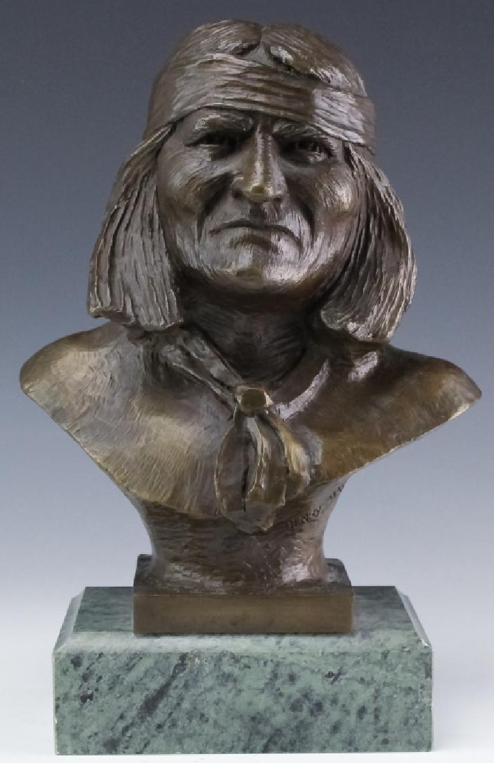 Henry Alvarez American Indian Bronze Art Sculpture (1 of 7)