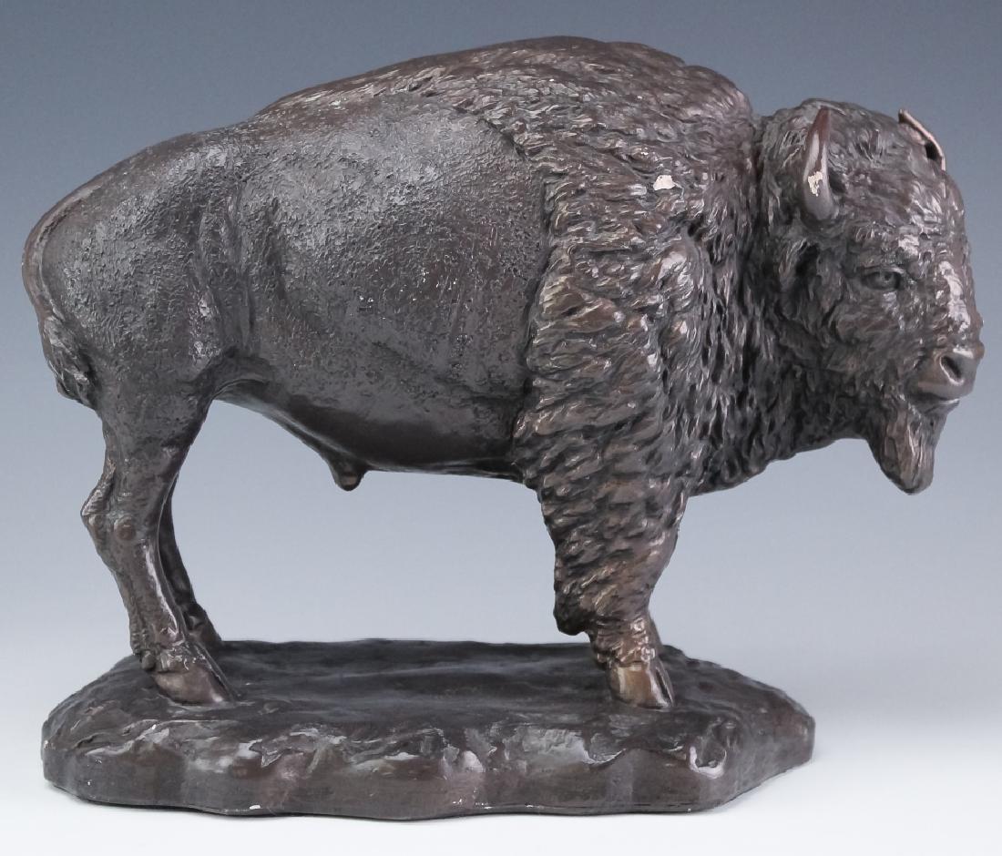 20th Century American Buffalo Sculpture SIGNED (1 of 7)