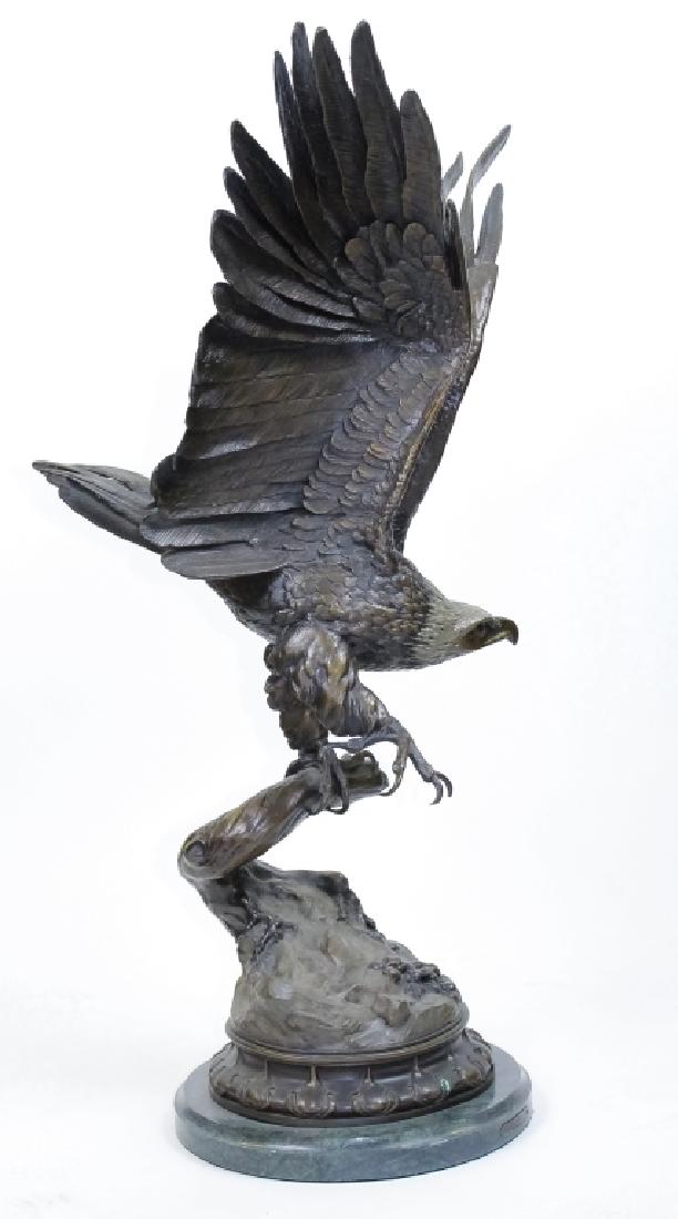 Jules Moigniez (1835-1894) Eagle Bronze Sculpture (1 of 8)