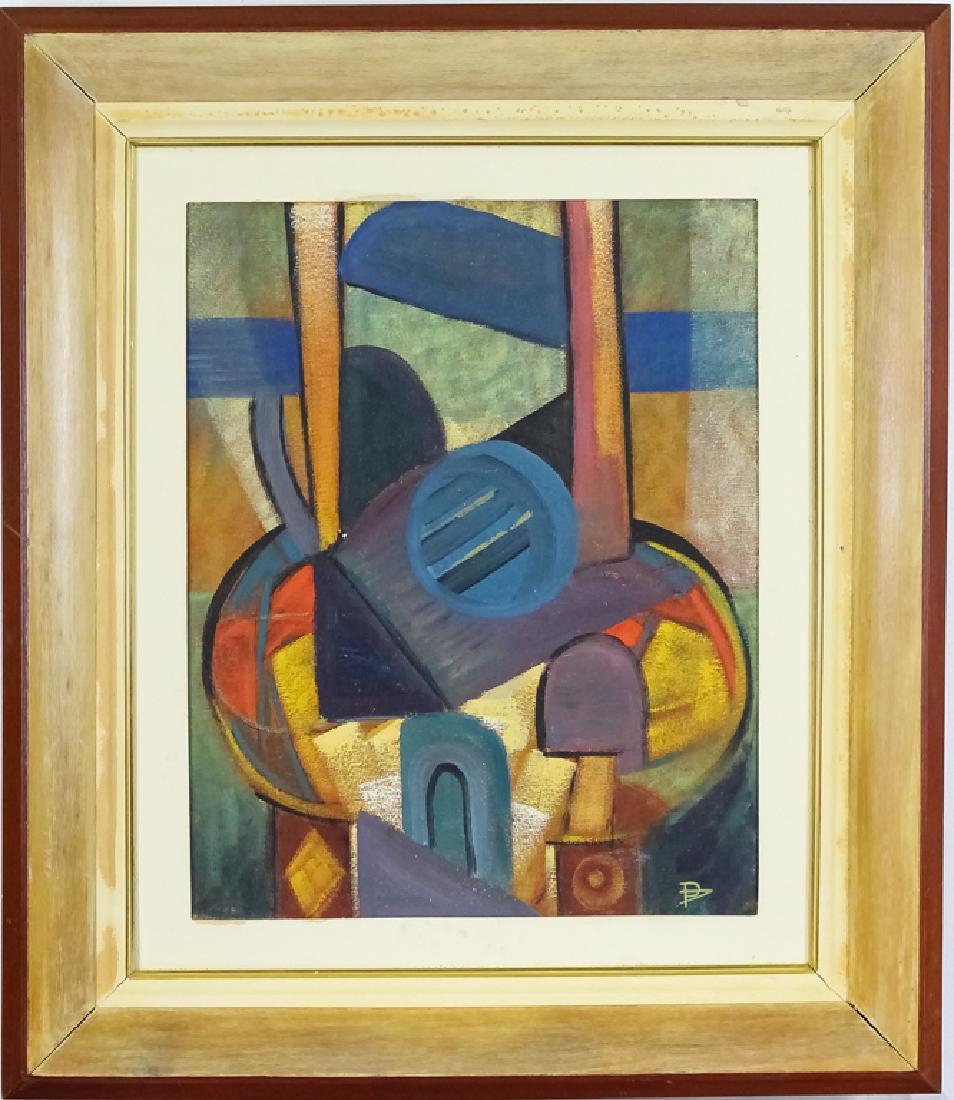Pedro Alvarez Abstract Composition Painting SIGNED (1 of 5)
