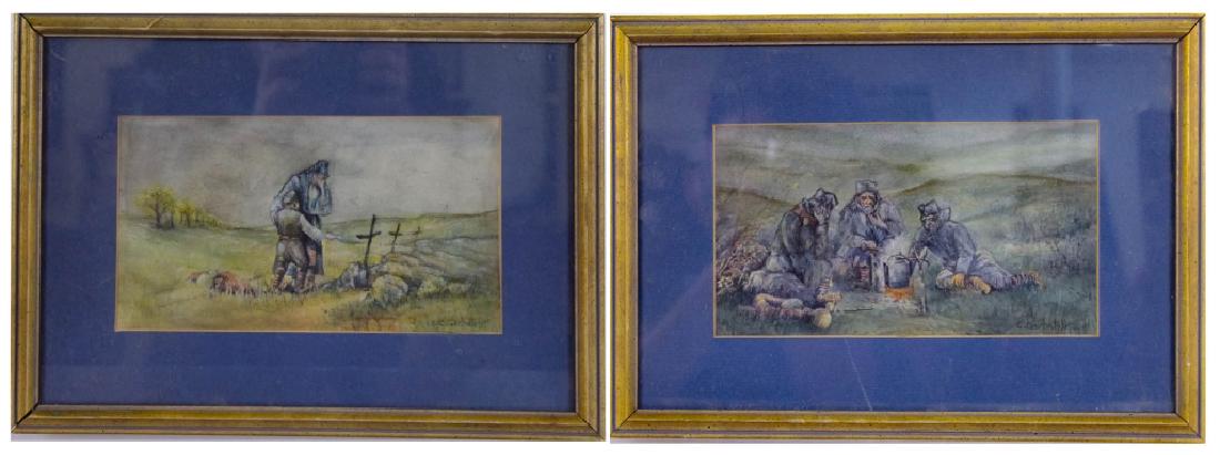 Constantin Ivanovich Gorbatov Signed Watercolors (1 of 5)