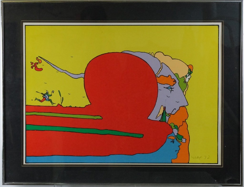 Peter Max 1937- American Pop Art L/E Screen Print (1 of 4)