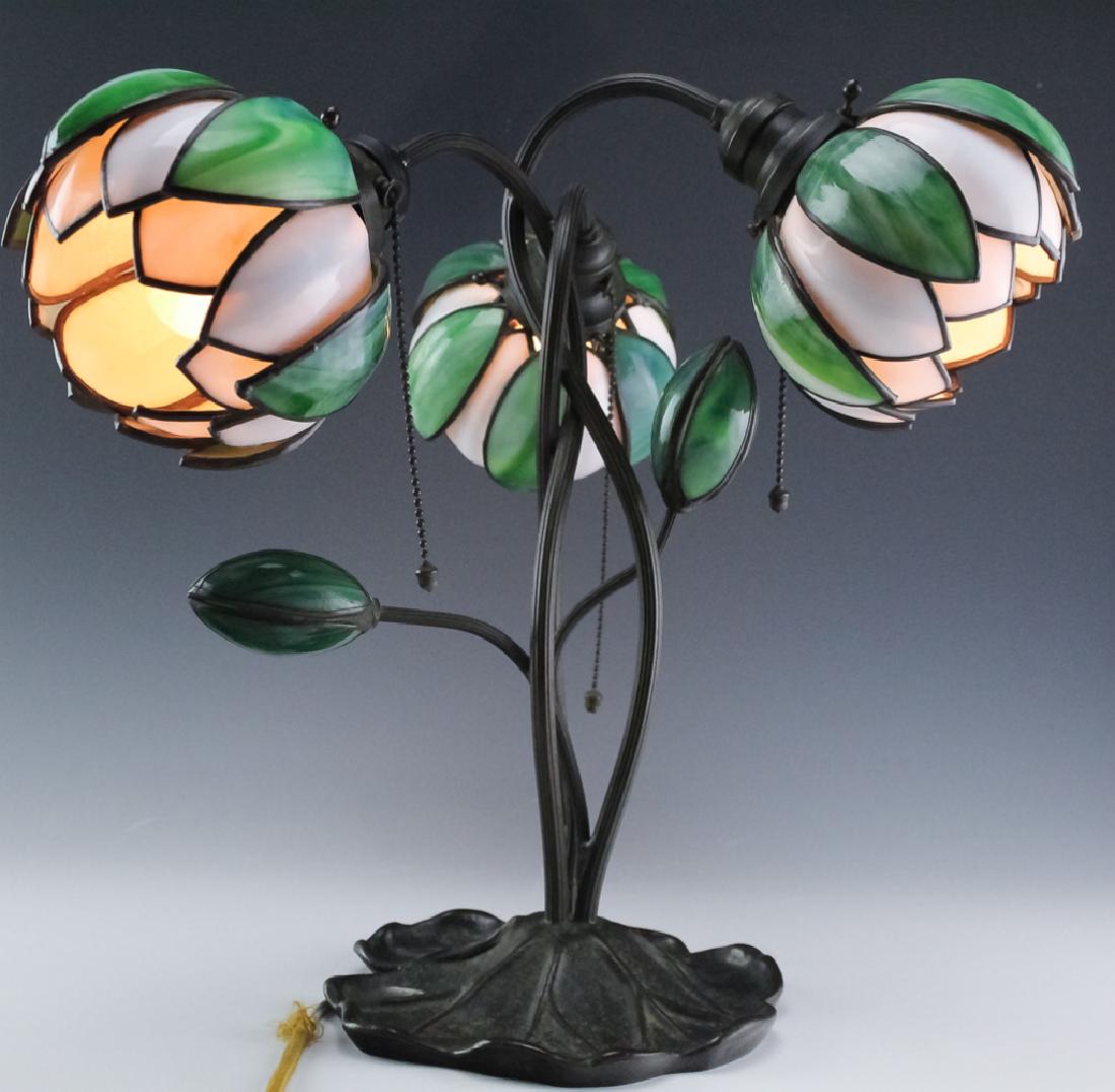 Stained Glass Water Lily Bronze Lamp Handel Style Lily Lamp Oct 24, 2019