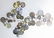 Curtis Jere Raindrops Chrome Steel Wall Sculpture