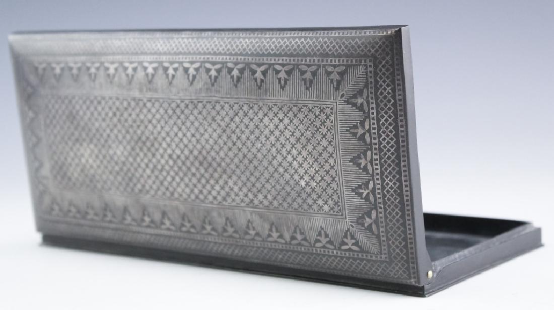 Antique Persian Niello Silver Inlay Cigarette Box (1 of 5)