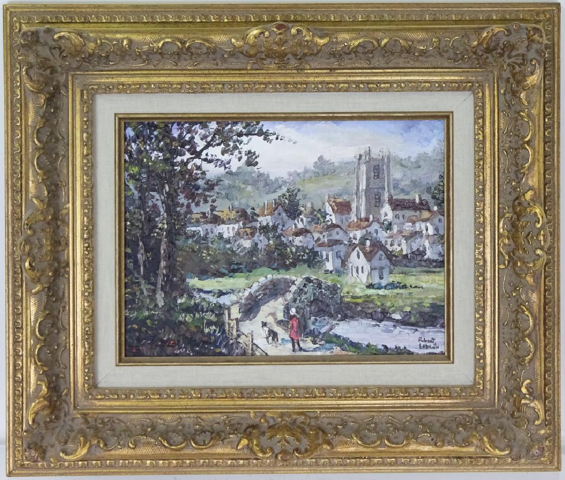 Robert Lebron 1928-2013 Village Landscape Painting (1 of 6)
