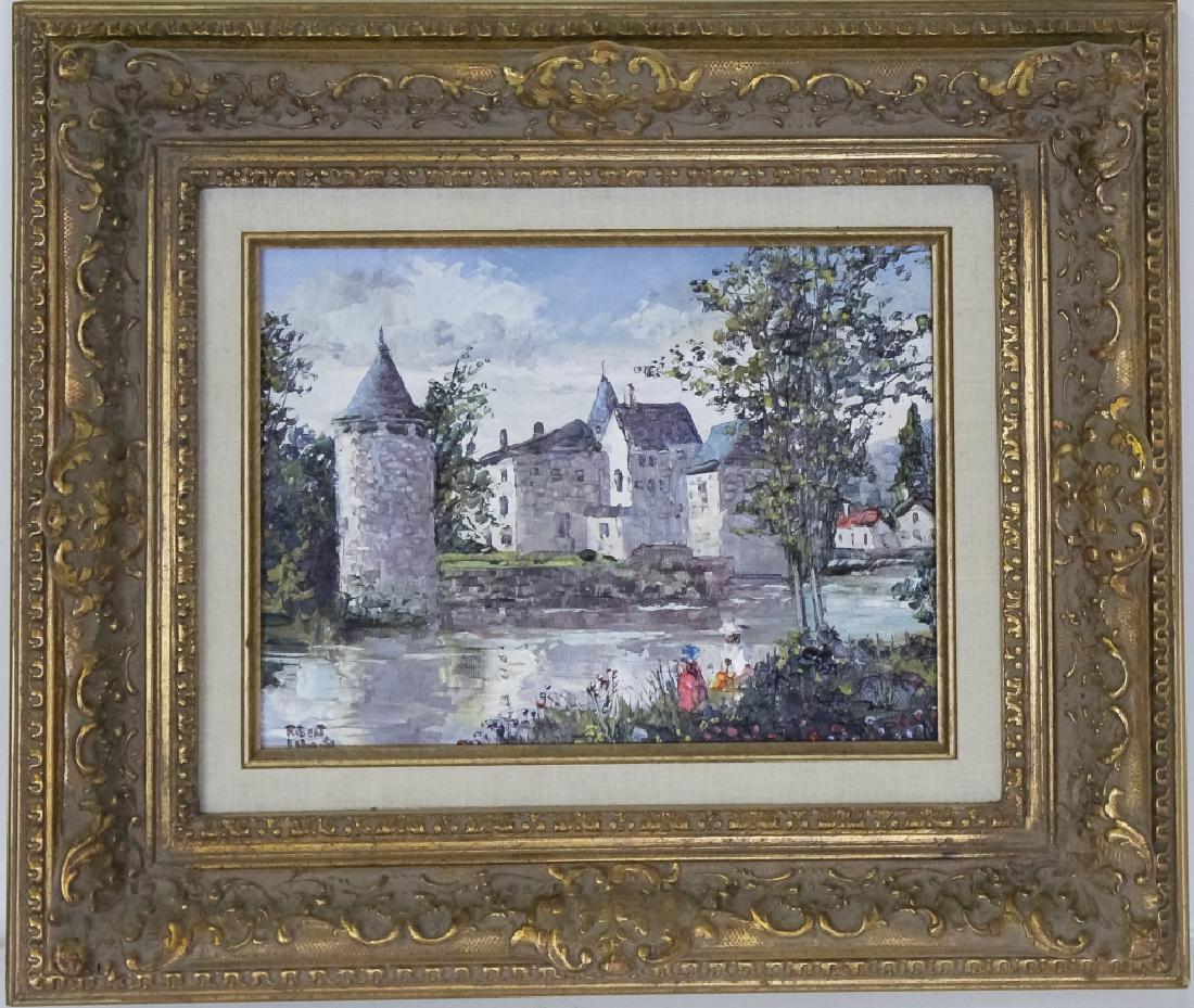 Robert Lebron 1928-2013 Village Landscape Painting (1 of 5)