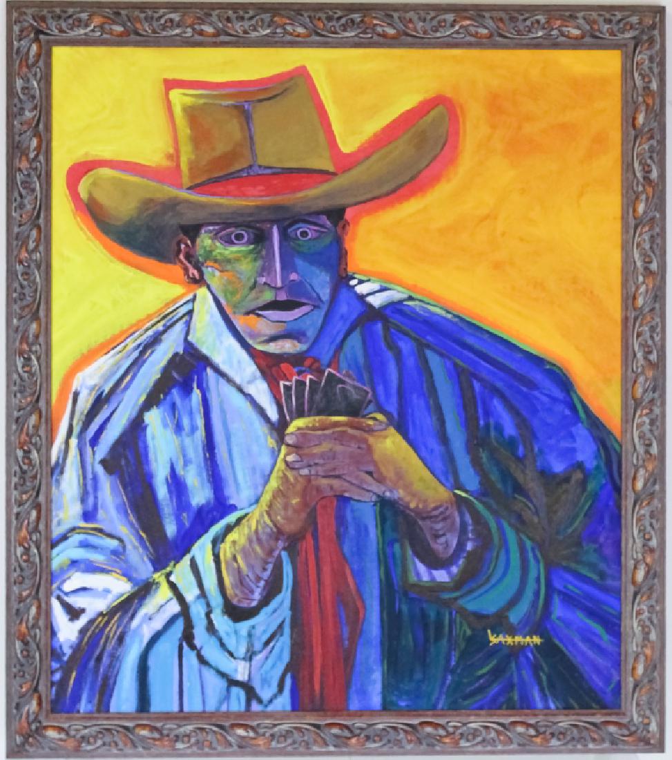 Larry Randall Southwest Cowboy Oil Painting SIGNED (1 of 6)